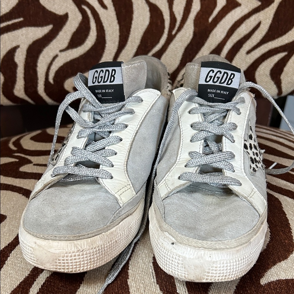Golden Goose Gray and White Sneakers - Picture 2 of 10